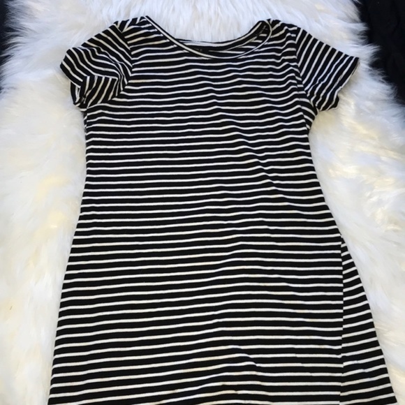 Black And White Striped T Shirt Dress 2026.Forever 21 | Dresses | 4 For 5 Forever 21 Black And White Striped Tee ...